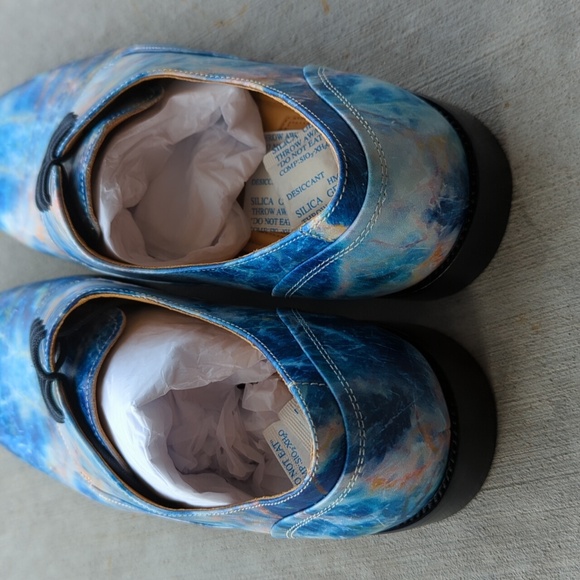 Thatcher Finch Men\'s Blue Colored Marbled Luxury Dress Shoes Size 13‎